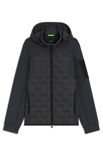 Jakna BOSS Down-filled Hooded Jacket Crna | 50541045