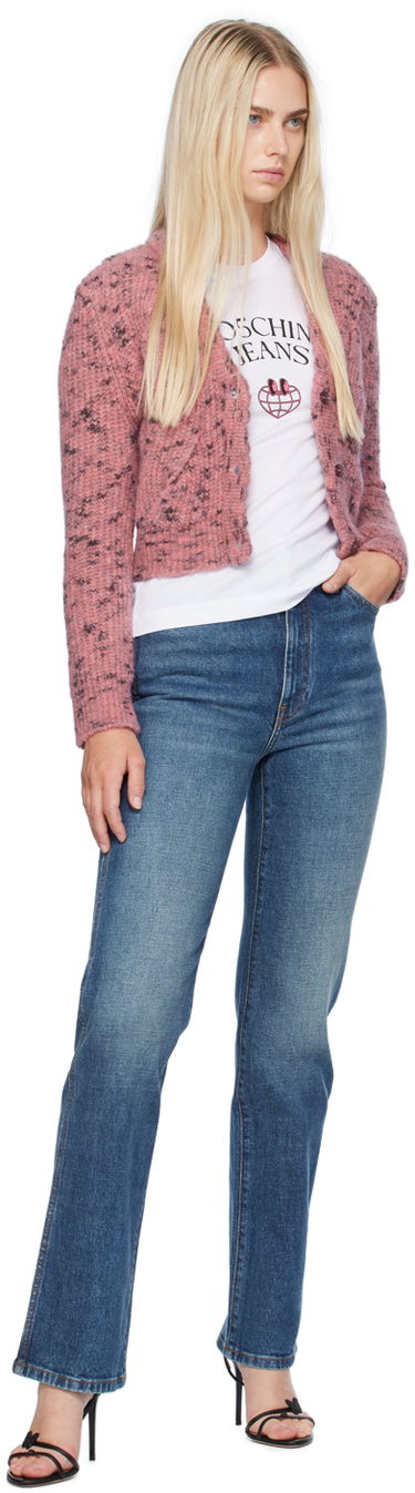 Majica kratkih rukava Moschino Printed Globe Logo T-Shirt Bijela | 242K10703, 3