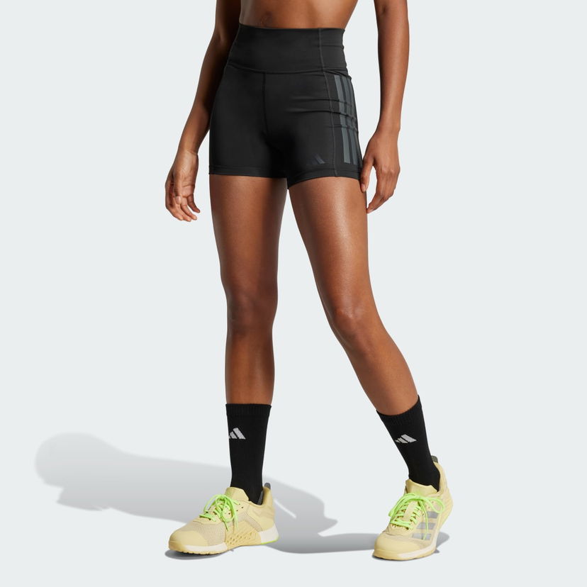 Kratke hlače adidas Performance Optime 3-Stripes 1/4 Training Shorts Crna | JG6144