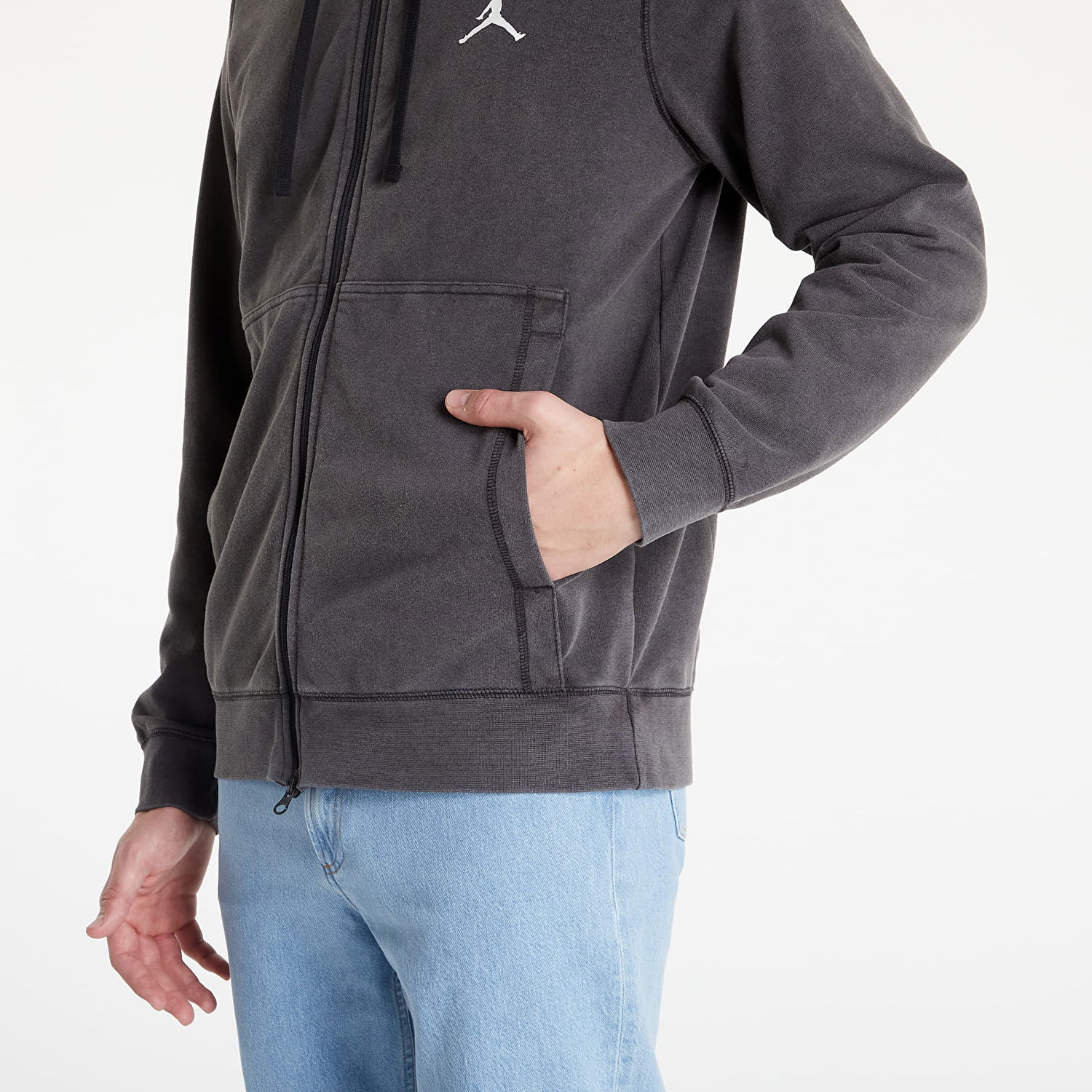 Dukserice Jordan Dri-FIT Air Fleece Full-zip Hoodie Siva | DC9737-010, 1