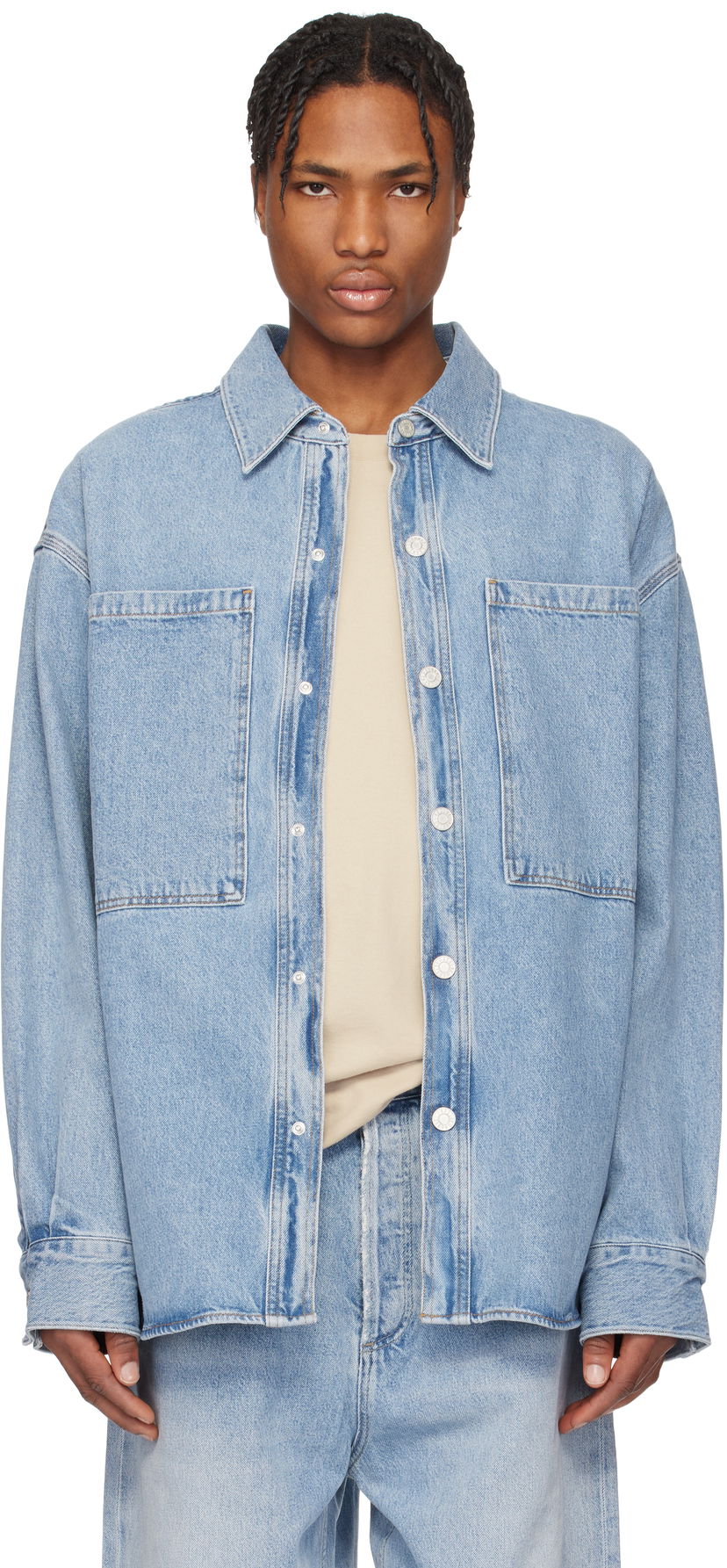 Košulja AGOLDE AGOLDE Atticus Denim Jacket Plava | A4031B-1206