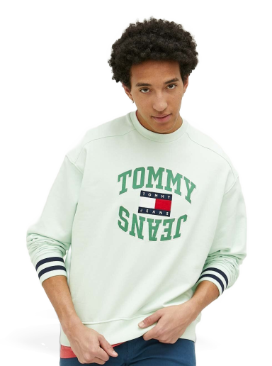 Dukserice Tommy Hilfiger Logo Sweatshirt Zelena | DM0DM16375.PPYX