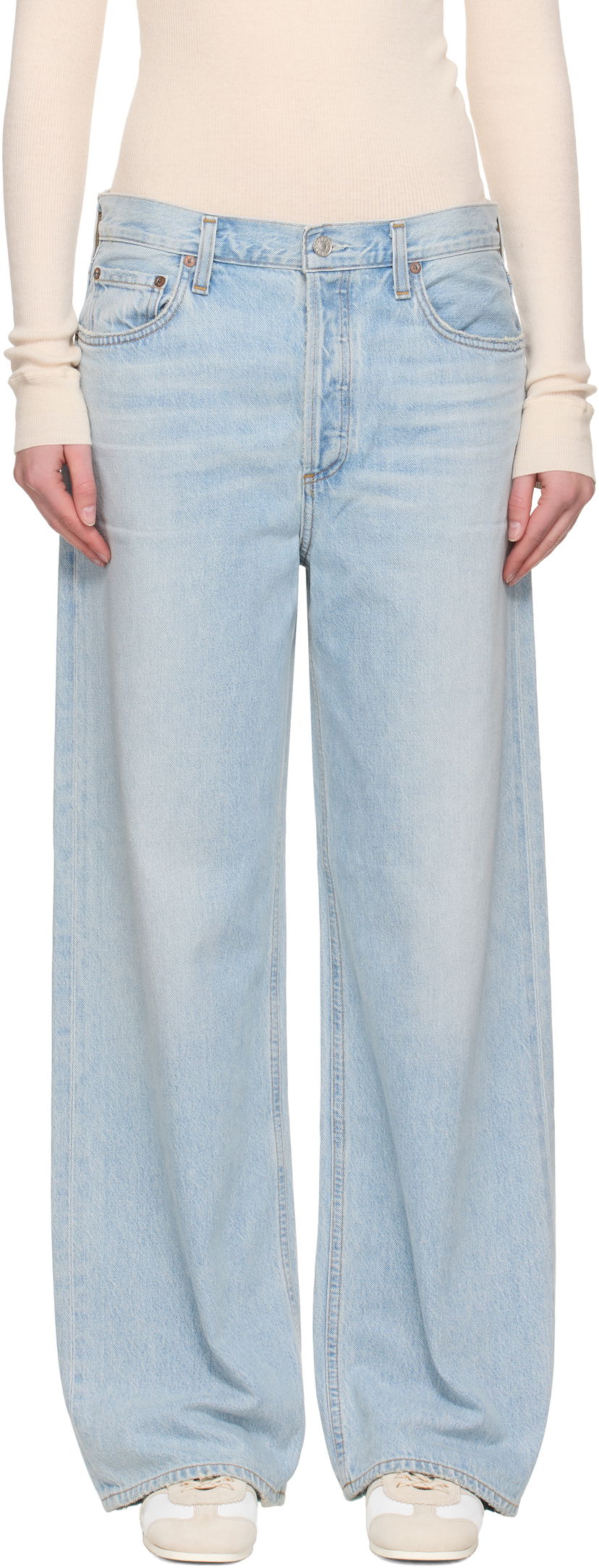 Jeans AGOLDE AGOLDE Wide Low Slung Jeans Plava | A9079B-1601