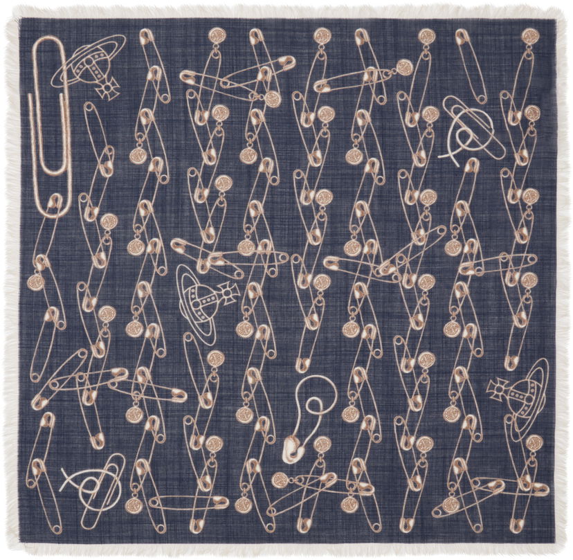 Šal Vivienne Westwood Safety Pin Pocket Square Tamnoplava | 8103014X-W00Z0-