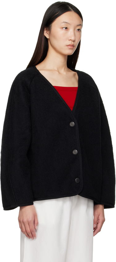 Jakna Baserange Fortu V-Neck Button-Up Cardigan Jacket Zelena | OUFJ-BW-AU25, 4