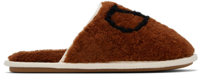 Tenisice i cipele Valentino Valentino Garavani Ta Chambre Wool Slippers Smeđa | 7Y2S0J88AWJ