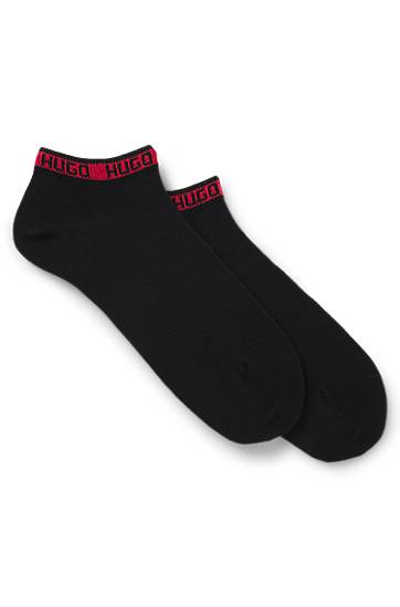 Čarape BOSS Two-pack of ankle-length socks with logos Crna | 50516394, 0