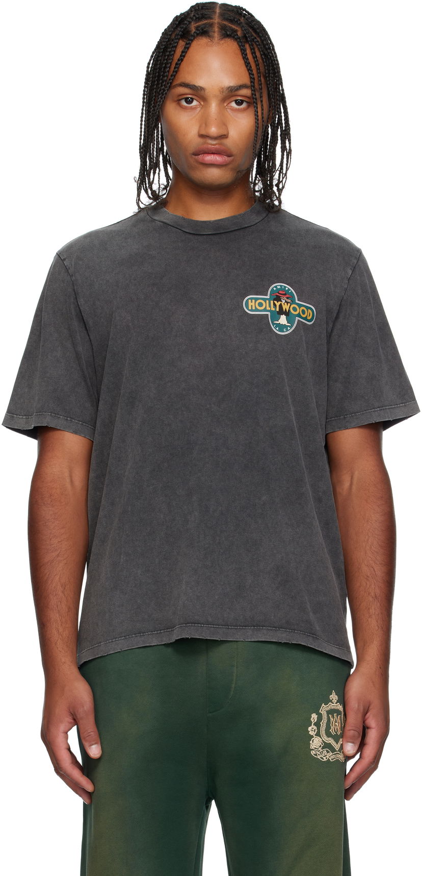 Majica kratkih rukava AMIRI AMIRI 'Hollywood' Wolf Graphic T-Shirt Crna | AMJYTE1266