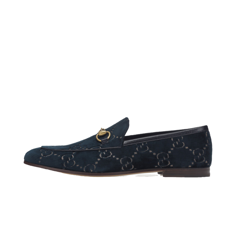 Tenisice i cipele Gucci Jordaan GG Loafer 'Blue' Velvet Tamnoplava | 430088 9TI90 4286
