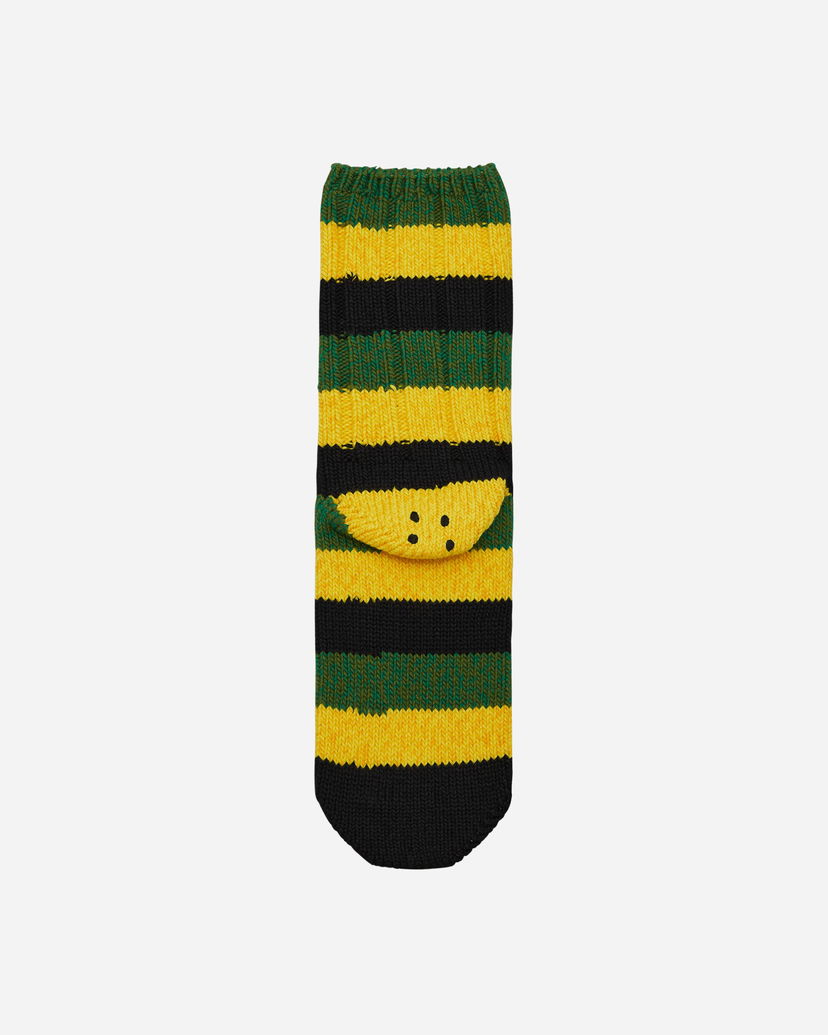 Čarape KAPITAL Rainbowy Happy Heel Socks Crna | EK-1365XS BLACK