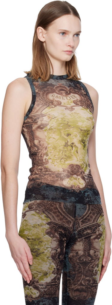 Majica bez rukava Jean Paul Gaultier 'The Médaillon' Baroque Mesh Tank Top Višebojno | 25/04-W-TO304-M006P-005740, 1