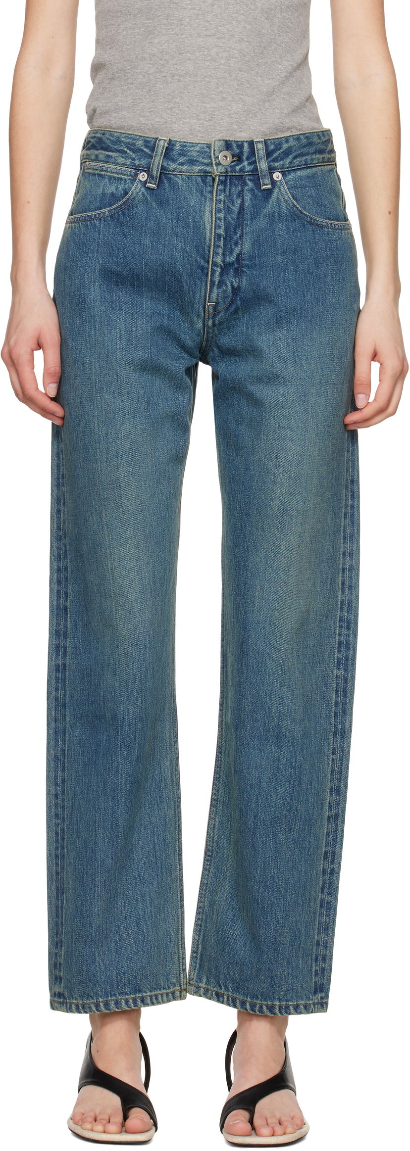 Jeans Jil Sander Jil Sander Slim Fit Jeans Plava | J40KA0243_J45291
