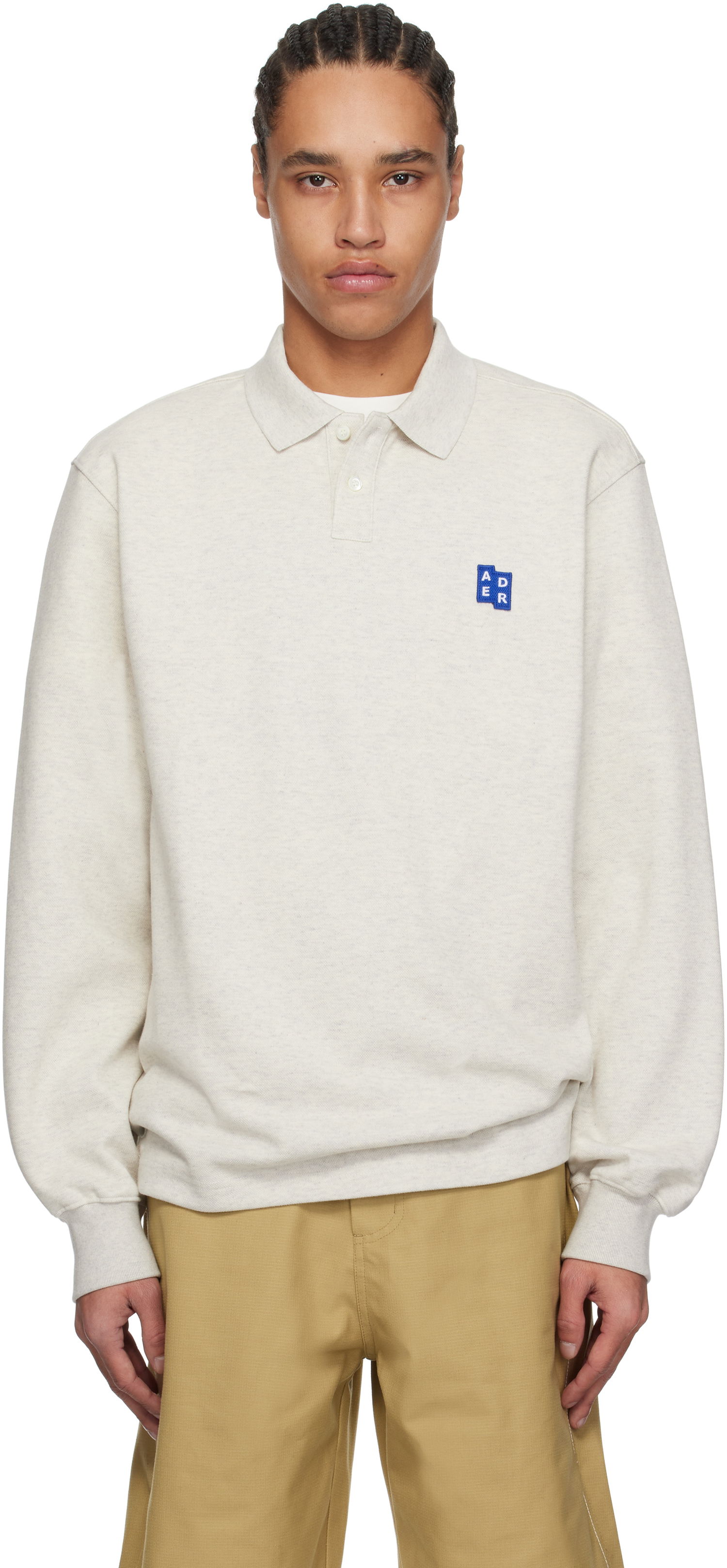 Polo majica ADER ERROR ADER error Significant TRS Tag 04 Polo Siva | BO42FYPL0101OT, 0