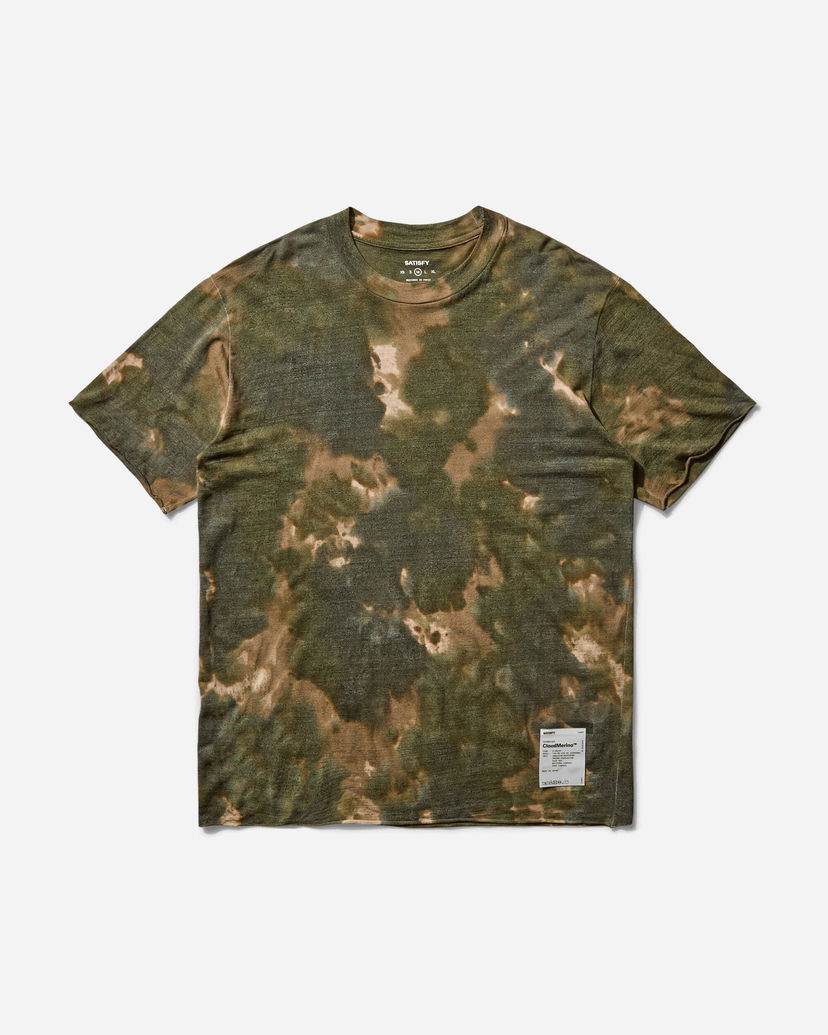 Majica kratkih rukava Satisfy CloudMerino Batik T-Shirt Zelena | 11047 BMO