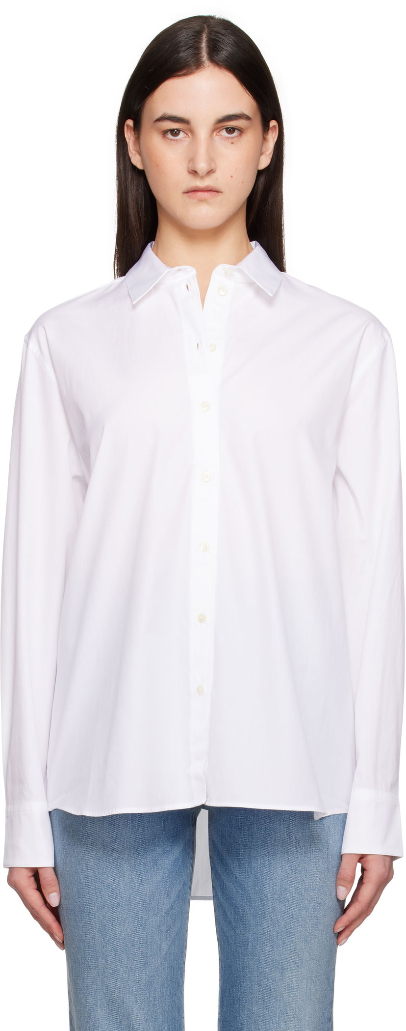 Košulja Anine Bing Anine Bing Essie Button-Down Shirt Bijela | A-07-11028-WTI26