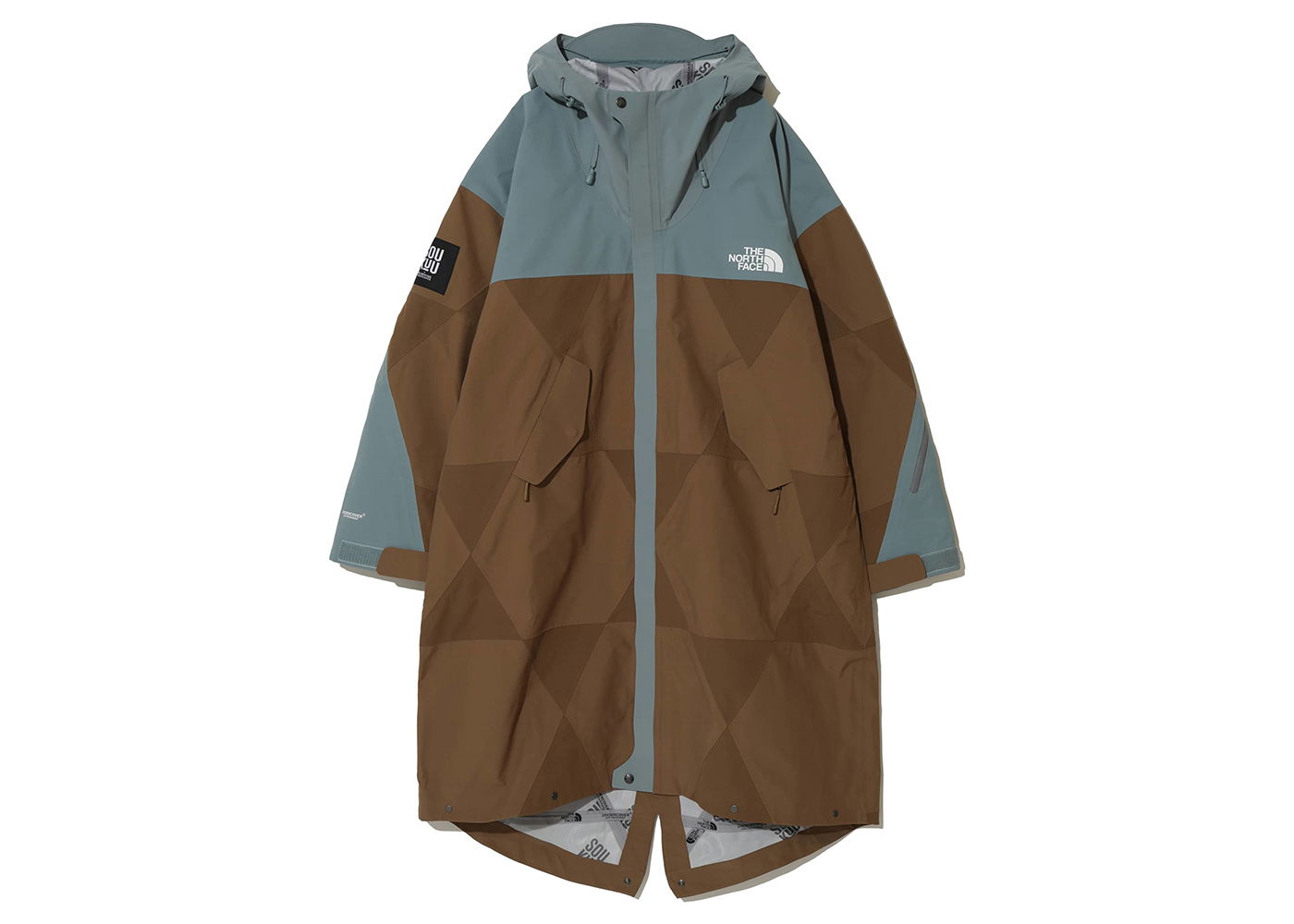 Jakna The North Face Undercover x Soukuu Geodesic Shell Jacket Sepia Brown/Concrete Grey Smeđa | 84S5, 0