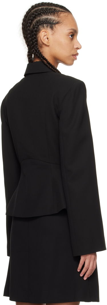 Jakna GANNI GANNI Light Twill Suiting Blazer Crna | W0057, 2