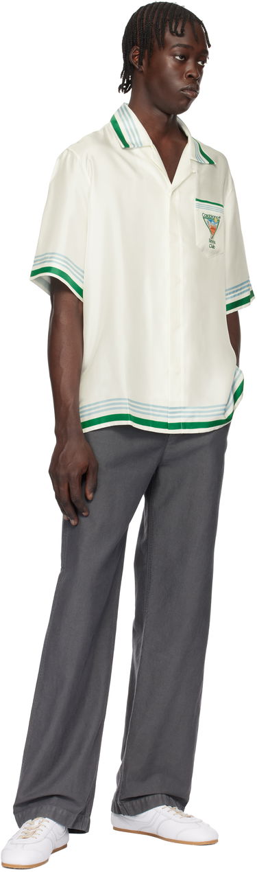 Košulja Casablanca Tennis Icon Print Relaxed Shirt Bijela | U-MPS25-SH-003-08, 3