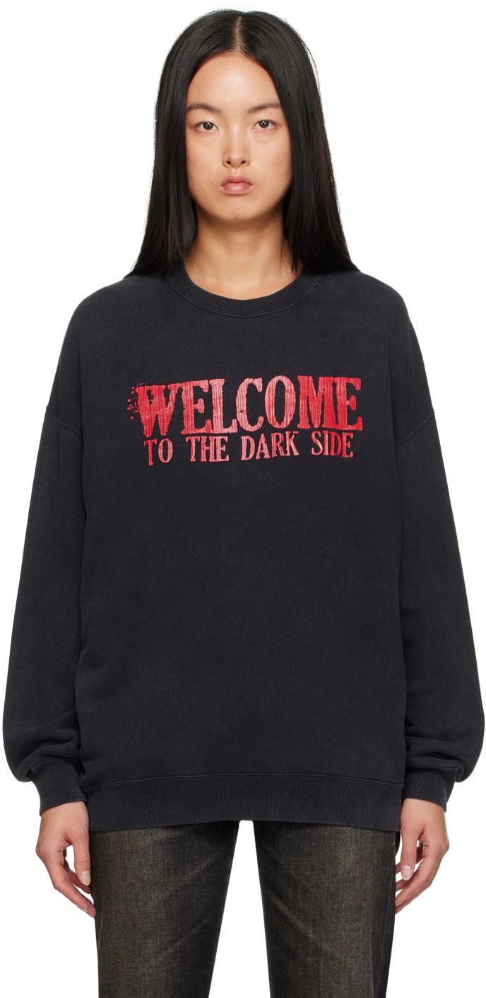 Dukserice R13 R13 'Welcome To The Dark Side' Sweatshirt Crna | R13WK004-K103C