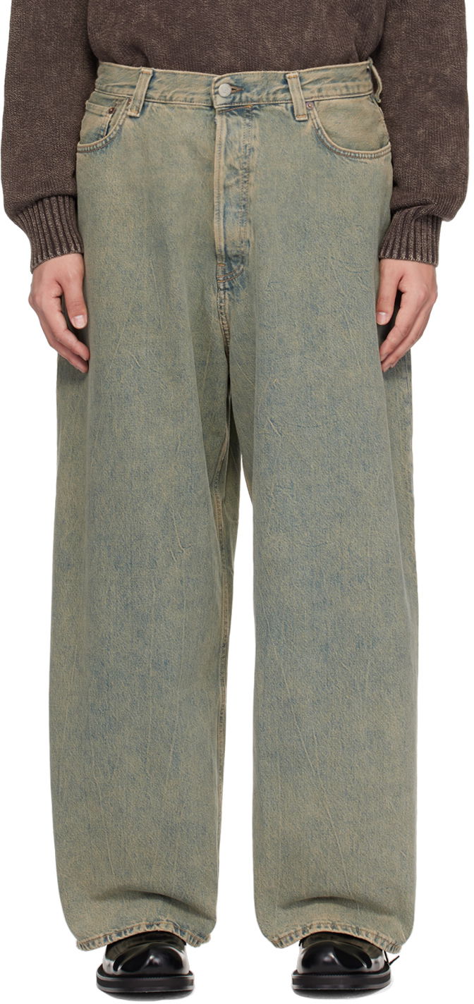 Jeans Acne Studios Loose Fit Jeans Plava | B00336-