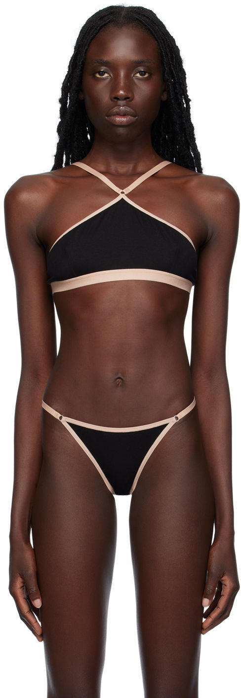 Grudnjak Baserange Cross Strap Bra Crna | BRLI-BL-AU23