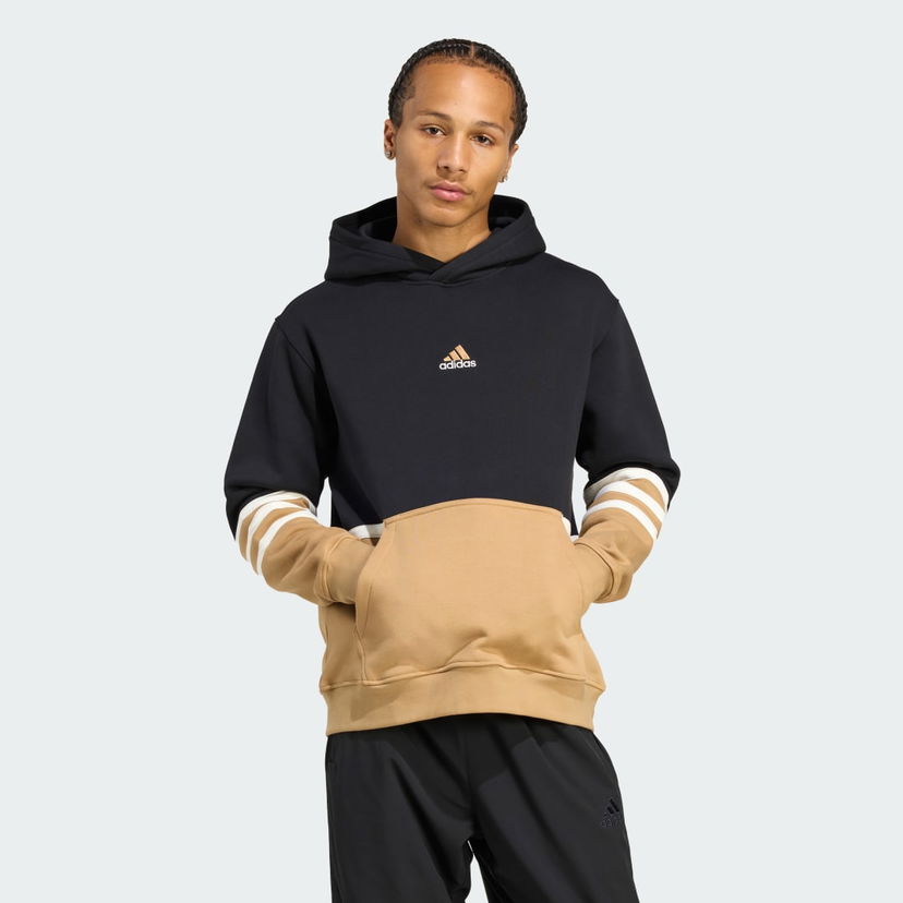 Dukserice adidas Performance ARCHIVE CUTLINE Color Block Striped Hoodie Crna | JY2797