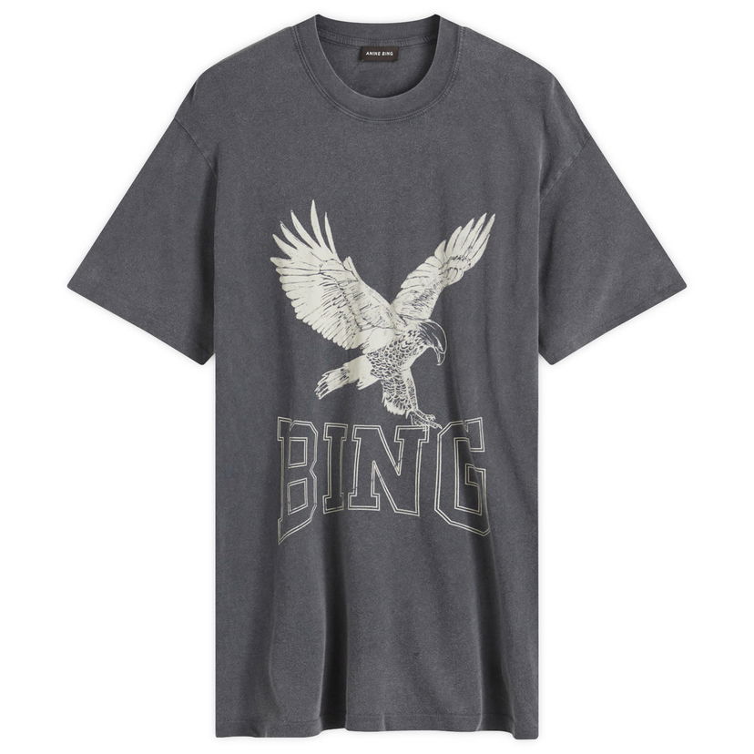 Majica kratkih rukava Anine Bing Lili Retro Eagle Graphic T-Shirt Siva | A-08-10075-WBL1