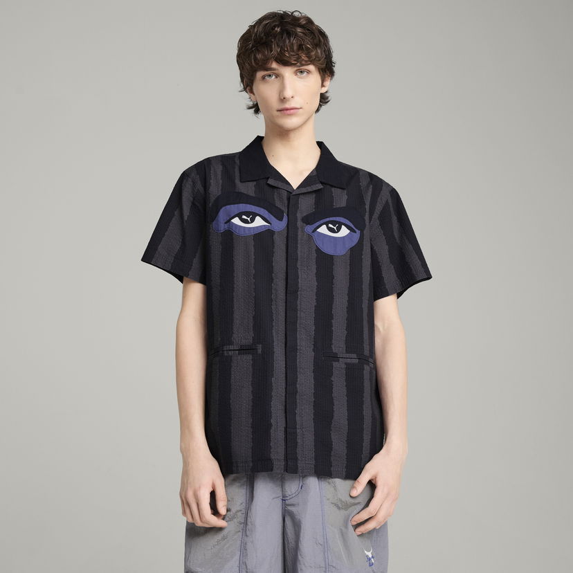Košulja Puma KIDSUPER Striped Woven Shirt Crna | 629511_16