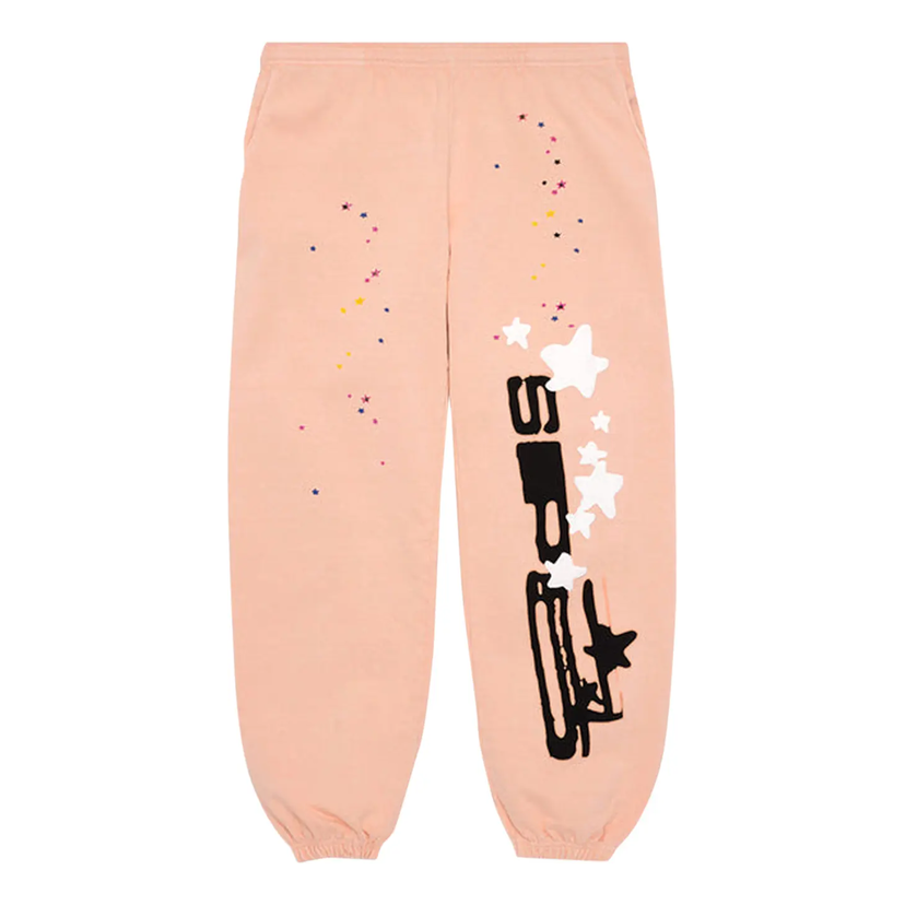 Trenirka Sp5der Sp5der Graphic Print Sweatpants Ružičasta | SP5-PEACH-SP