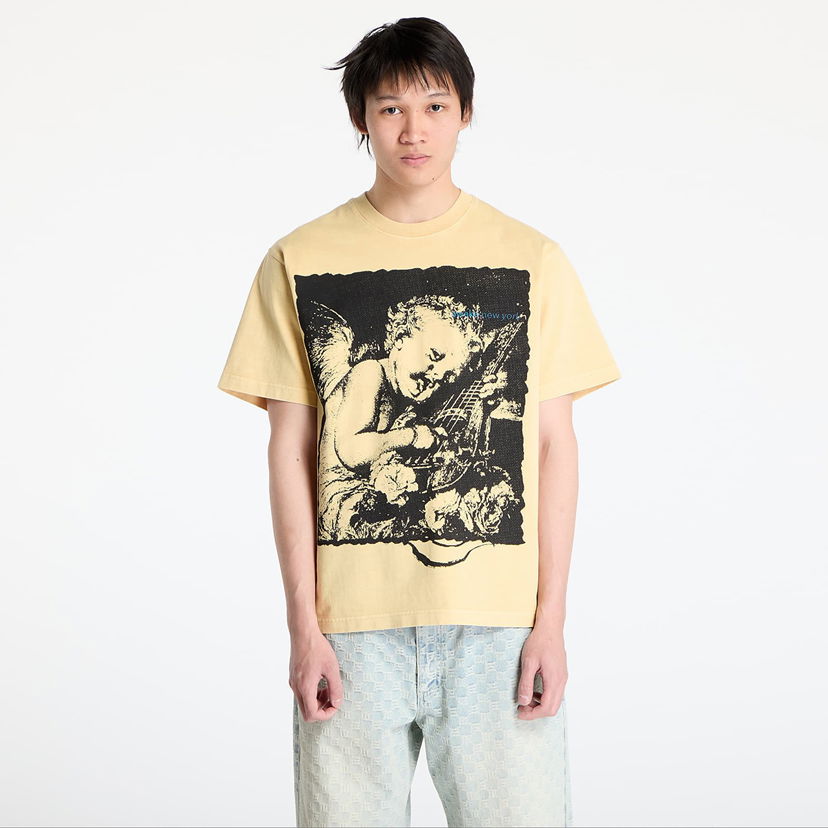 Majica kratkih rukava Awake NY Awake NY Cherub Cities T-Shirt Žuta | AWK-SU25-TP007-REED