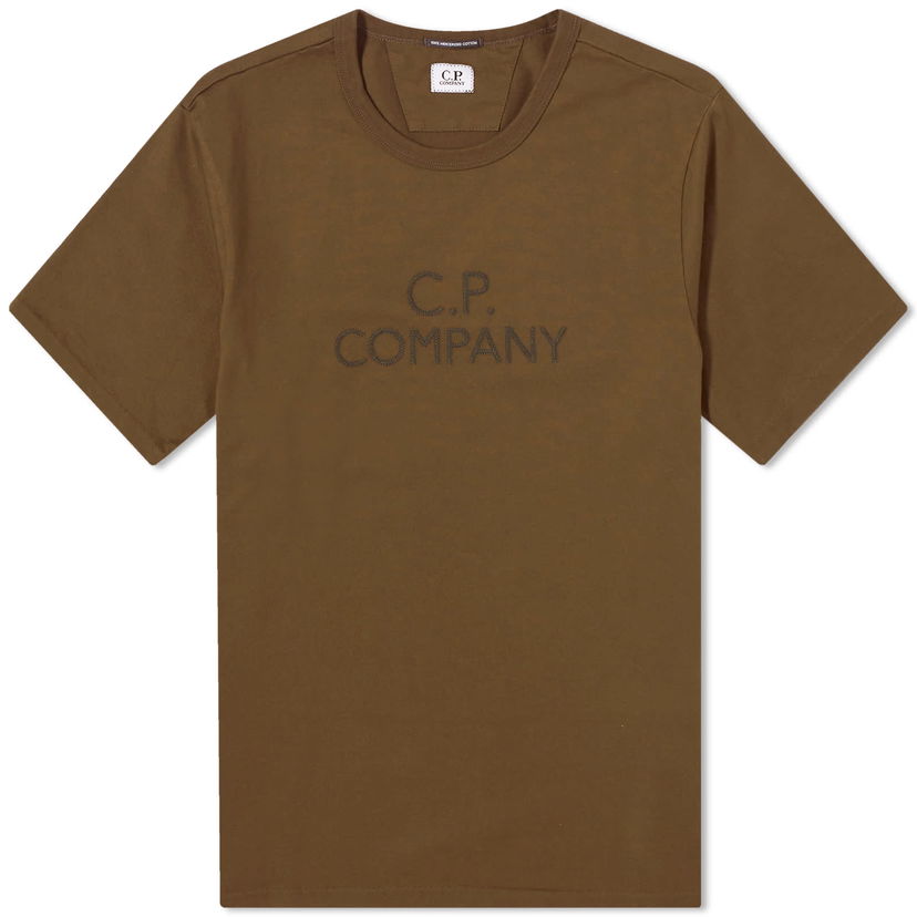 Majica kratkih rukava C.P. Company 30/2 Mercerized Jersey Twisted Logo T-Shirt Zelena | CMTS148A-006203W-683