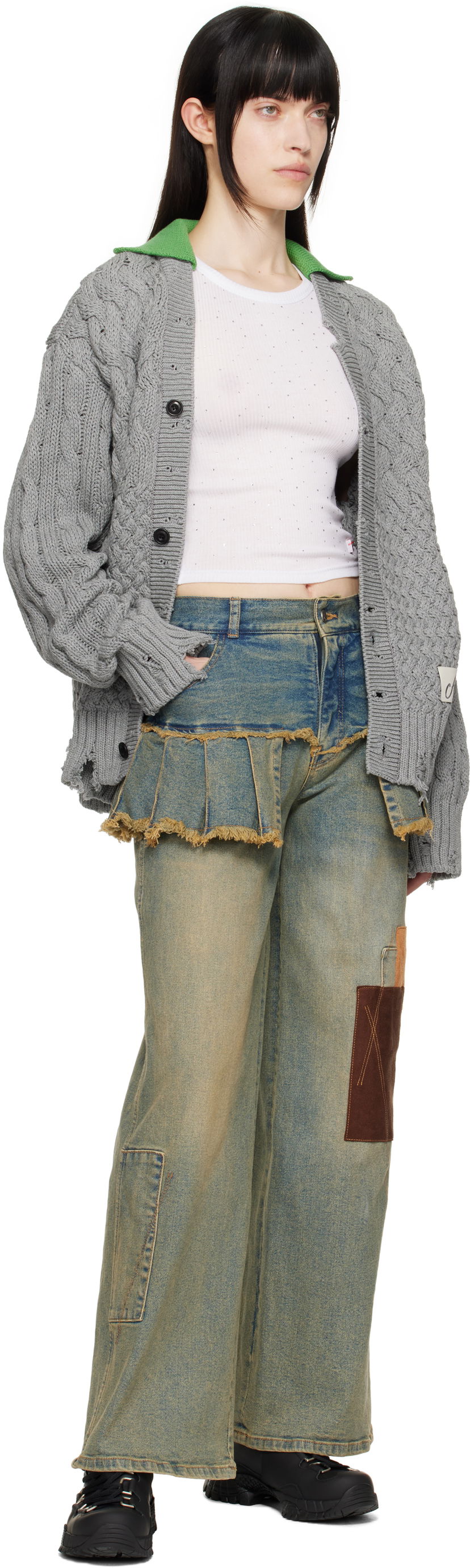Jeans Andersson Bell Andersson Bell Trainer Diagonale Siva | aaa429u