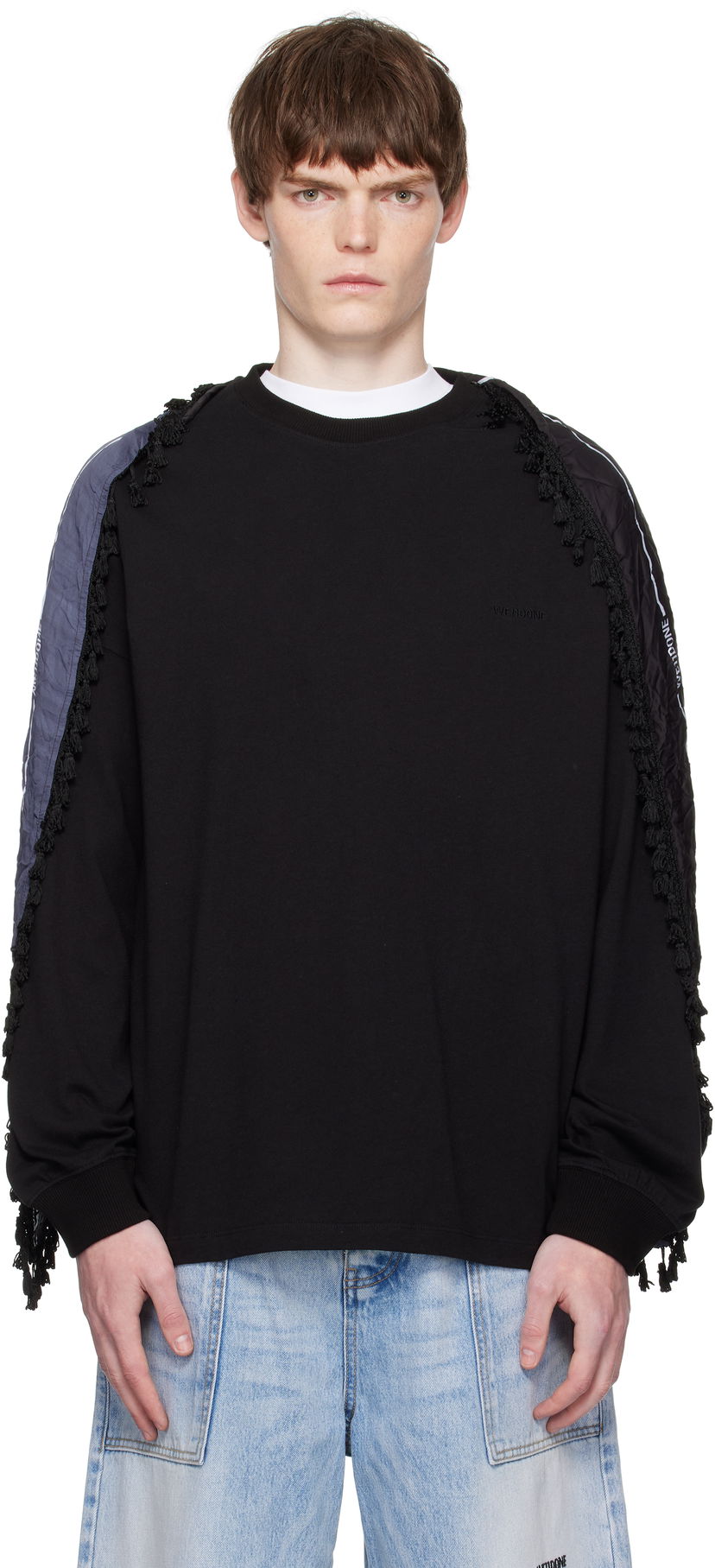 Dukserice We11done We11done Bandana Detail Sweatshirt Crna | WD-TT2-25-782-U-BK