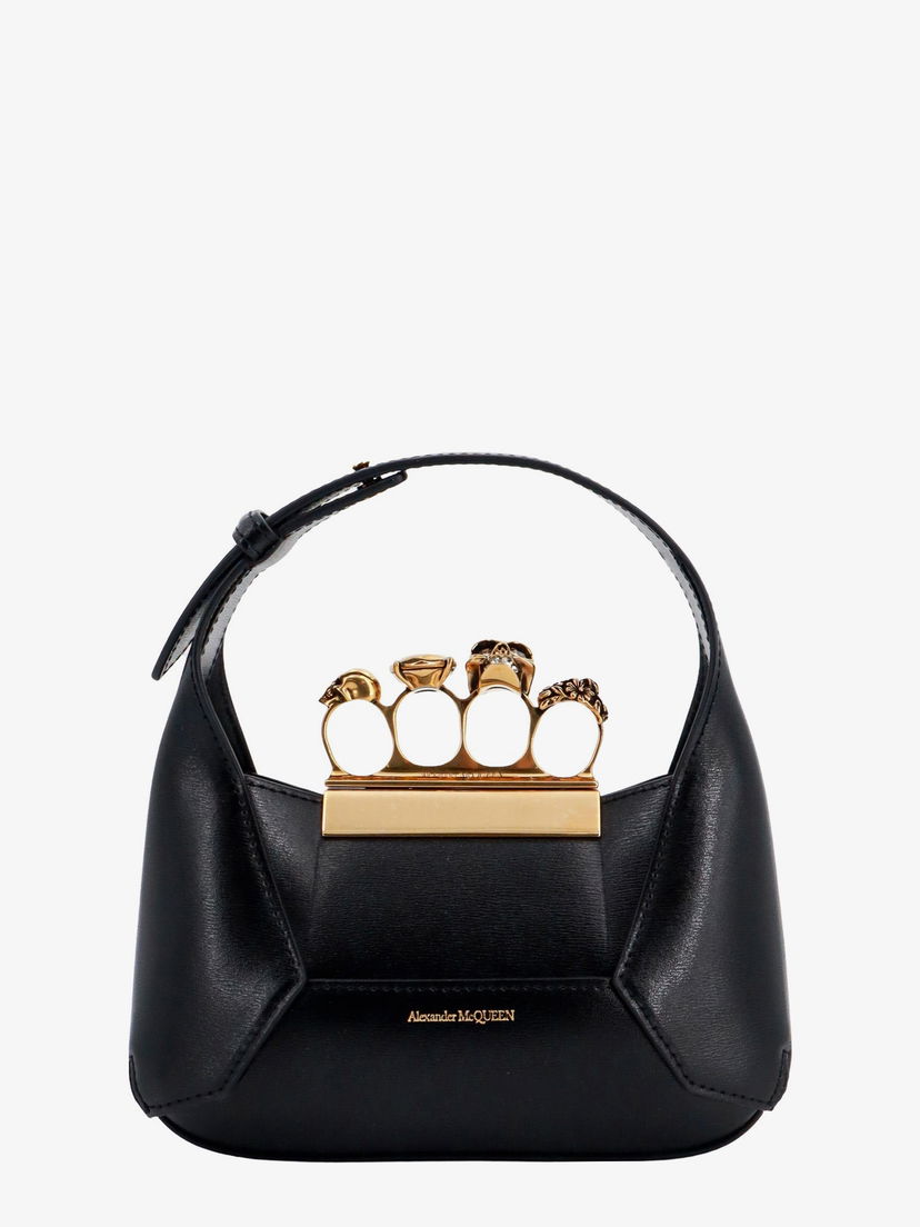 Ručna torbica Alexander McQueen Jewelled Handbag Crna | 731136DYTAB1000