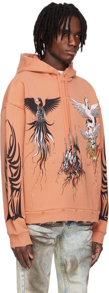 Dukserice Who Decides War Who Decides War Nefarious Winged Graphic Hoodie Narančasta | 1110400004SS25, 1
