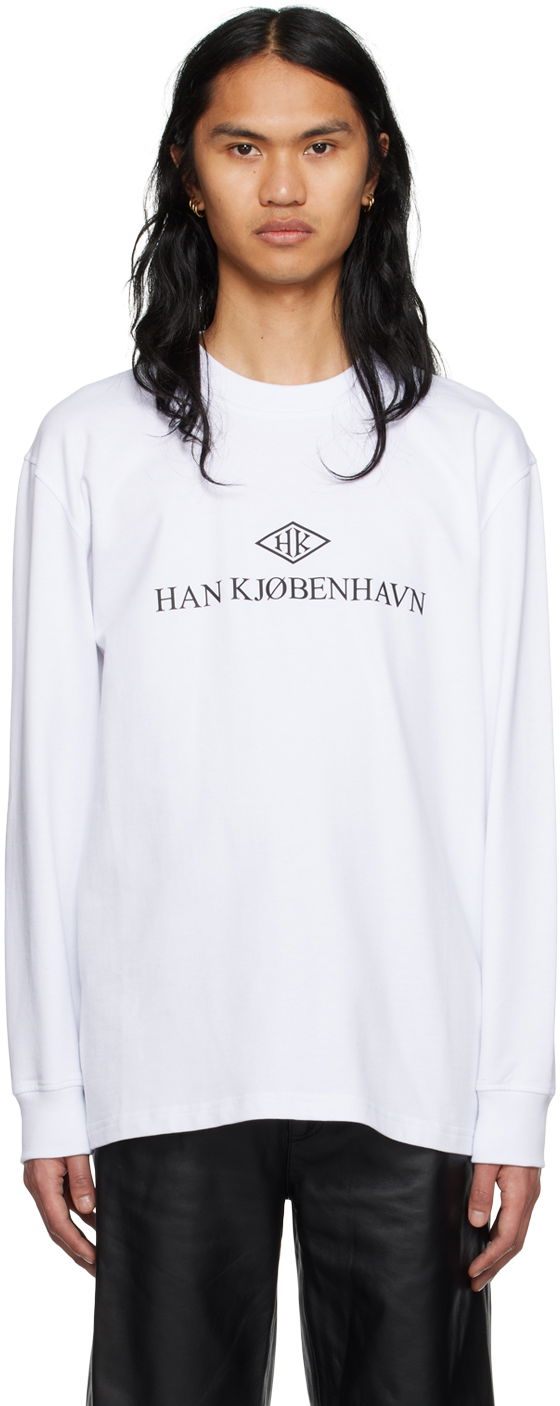 Majica kratkih rukava Han Kjøbenhavn Han Kjobenhavn Long Sleeve T-Shirt Bijela | M-132920