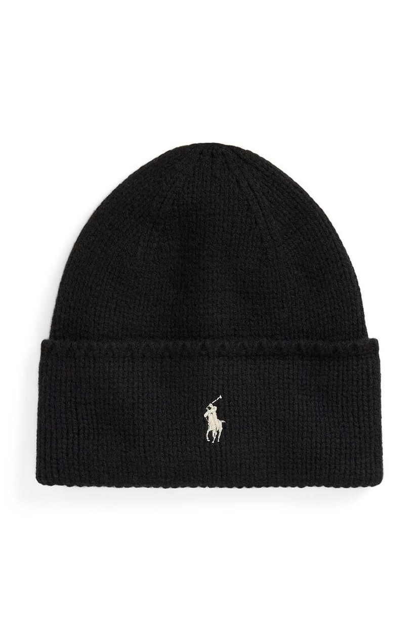 Kapica Polo by Ralph Lauren Wool Beanie Crna | 455954355