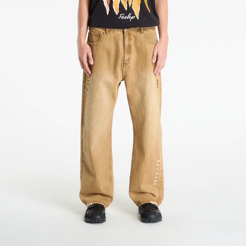 Jeans Footshop Playboy x FTSHP Denim Pants UNISEX Orche Bež | FTSHP_514
