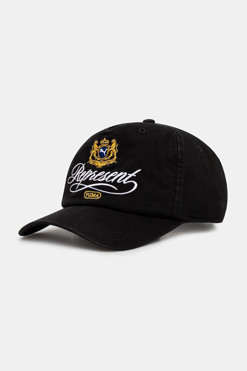 Kapa Puma REPRESENT Cotton Baseball Cap Crna | 26600