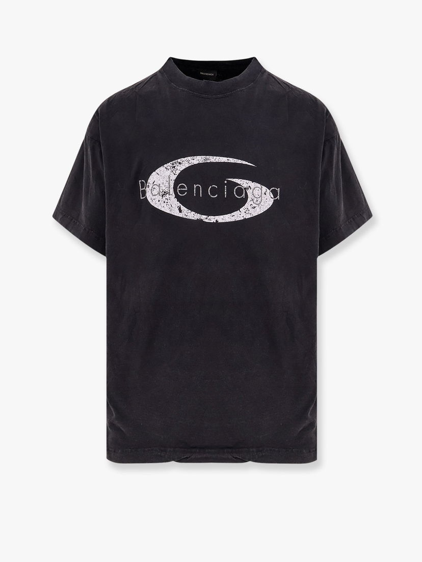 Majica kratkih rukava Balenciaga Balenciaga Logo T-Shirt Crna | 826346TSVE99374