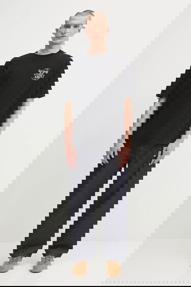 Majica kratkih rukava Drôle de Monsieur Drôle de Monsieur Le Tshirt Slogan Tresses T-Shirt Crna | H.TS259.CO134, 4