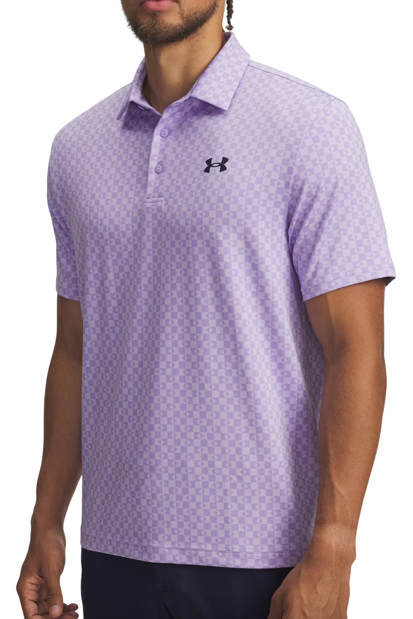 Polo majica Under Armour Playoff 3.0 Checked Printed Polo Ljubičasta | 1378677-538