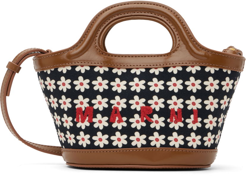 Tote bag Marni Small Bucket Tote Bag Smeđa | BMMP0096U6 P7944