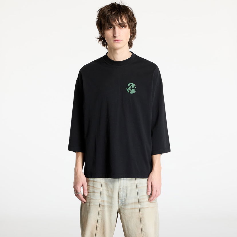 Majica kratkih rukava Marcelo Burlon Marcelo Burlon County Globe Loose T-Shirt Crna | CMAA05BS25JER0011052