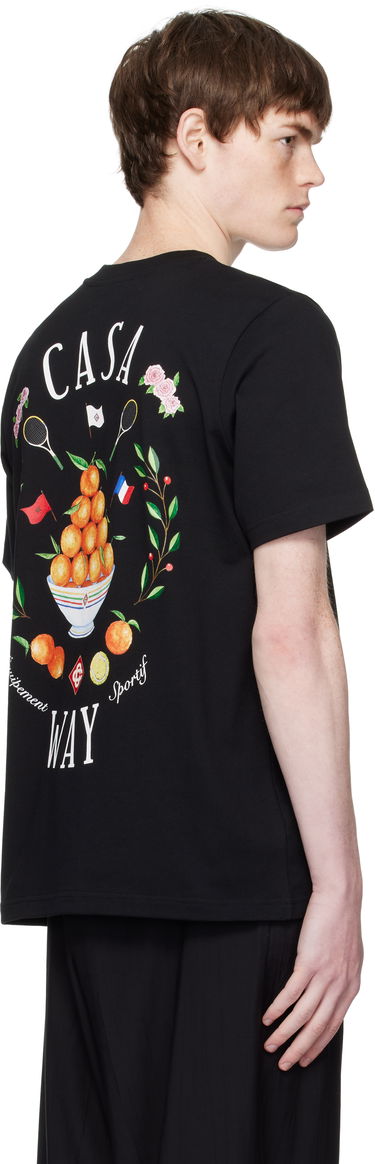 Majica kratkih rukava Casablanca Casablanca 'Casa Way' Graphic Short-Sleeve T-Shirt Crna | MPF25-JTS-001-27-EX-FLANNELS, 2