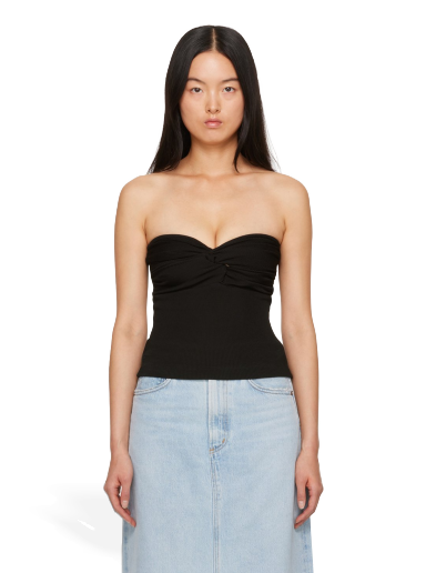 Majica bez rukava AGOLDE Tonia Tube Top Crna | A7258-3042