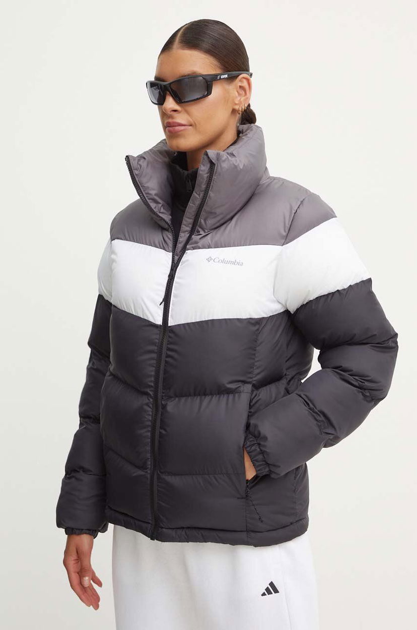 Pernata jakna Columbia Colorblock Puffer Jacket Crna | 2088481