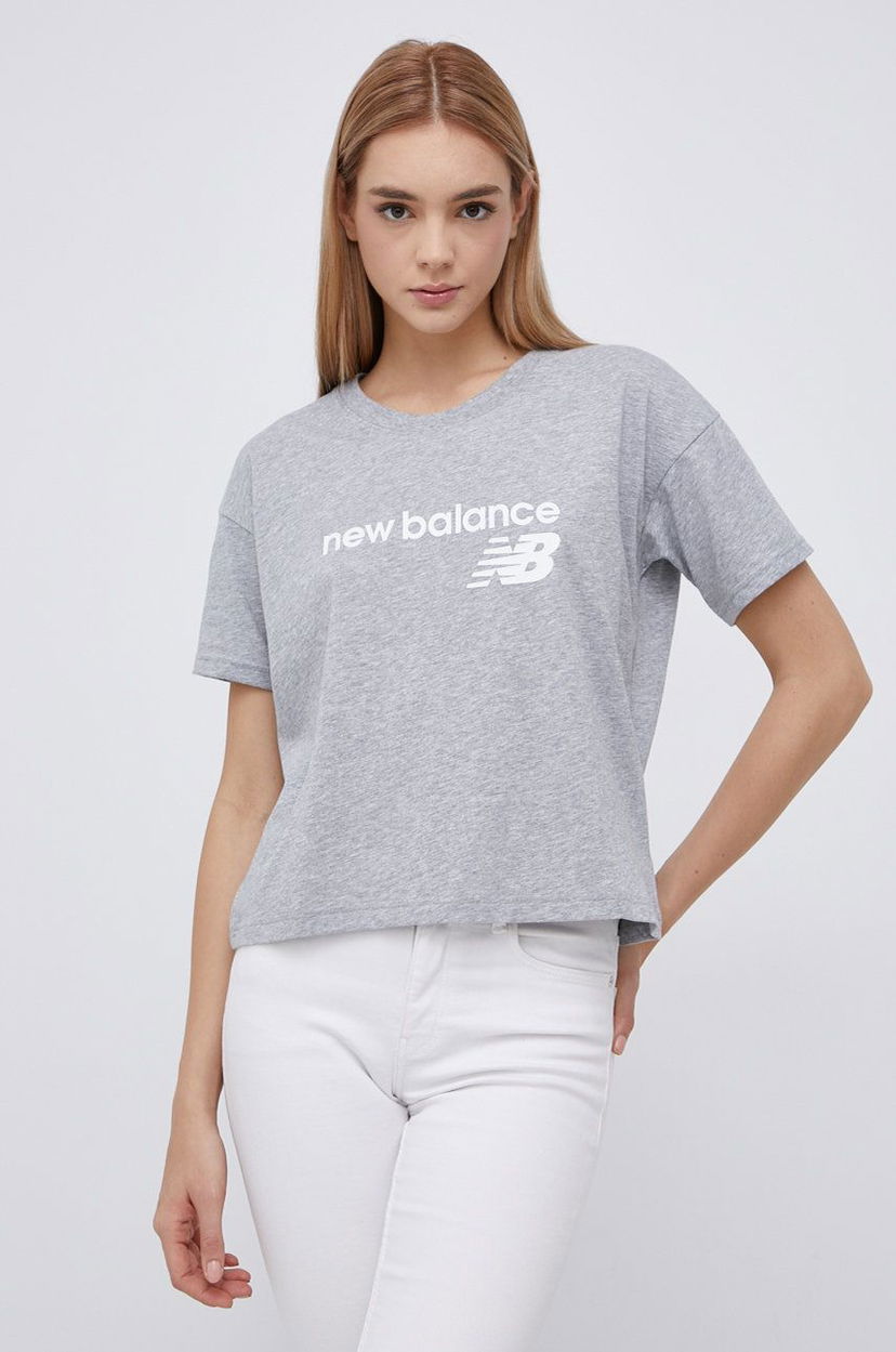 Majica kratkih rukava New Balance t-Shirt Siva | WT03805AG