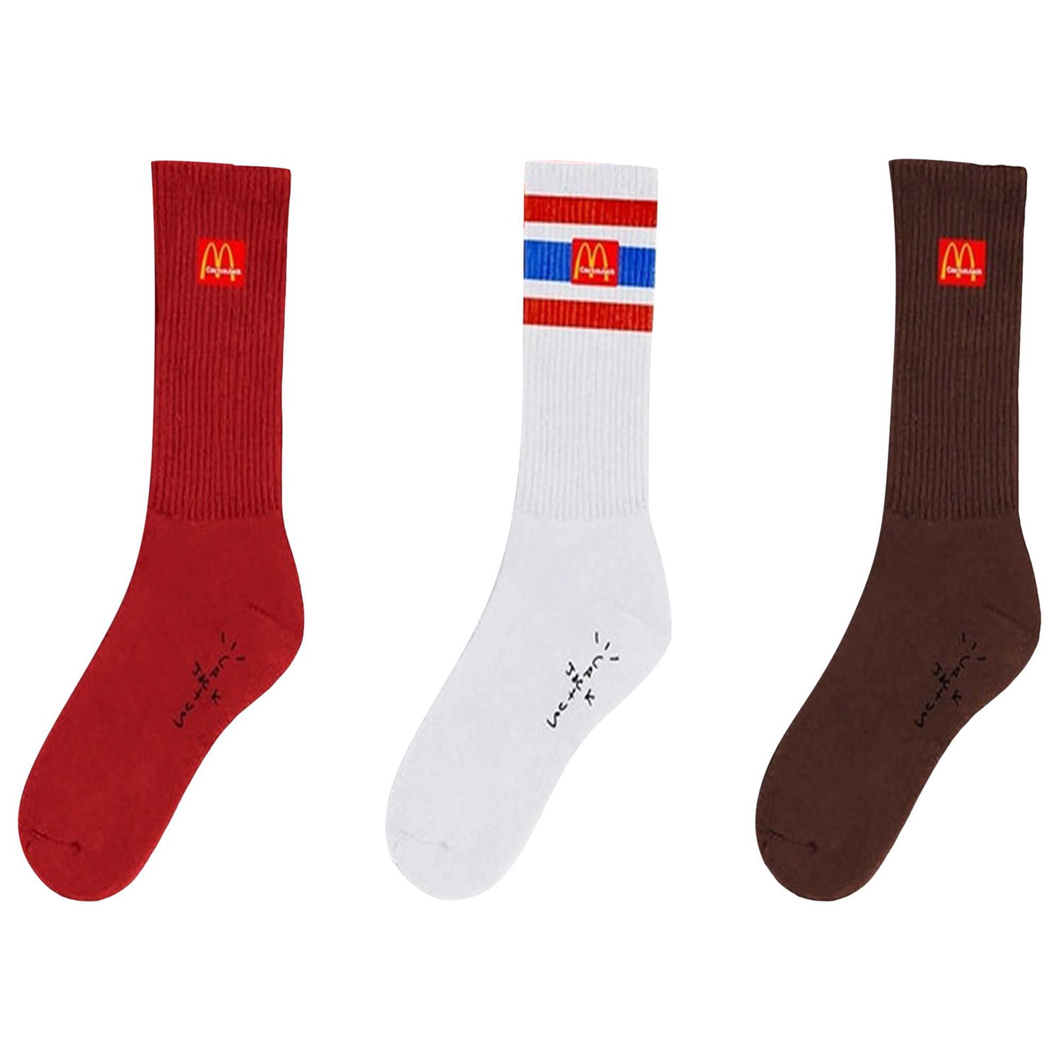 Donje rublje i čarape Cactus Jack by Travis Scott McDonalds x Arches Sock Pack Višebojno | CJMD AS77 MULT, 1