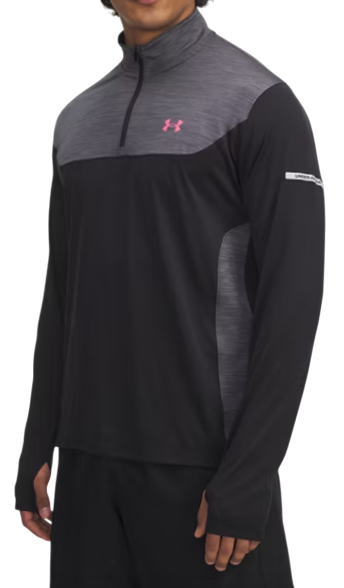 Dukserice Under Armour Tech Utility Performance 1/4 Zip Top with Thumbholes Crna | 6004963-001